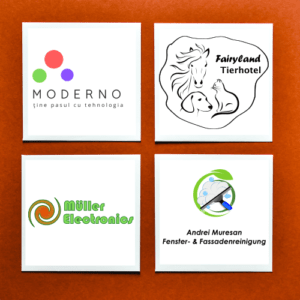 4 verschiedene Logos